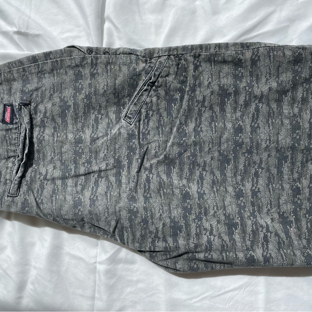 Dickies Men's Black Patterned Flat Front Shorts